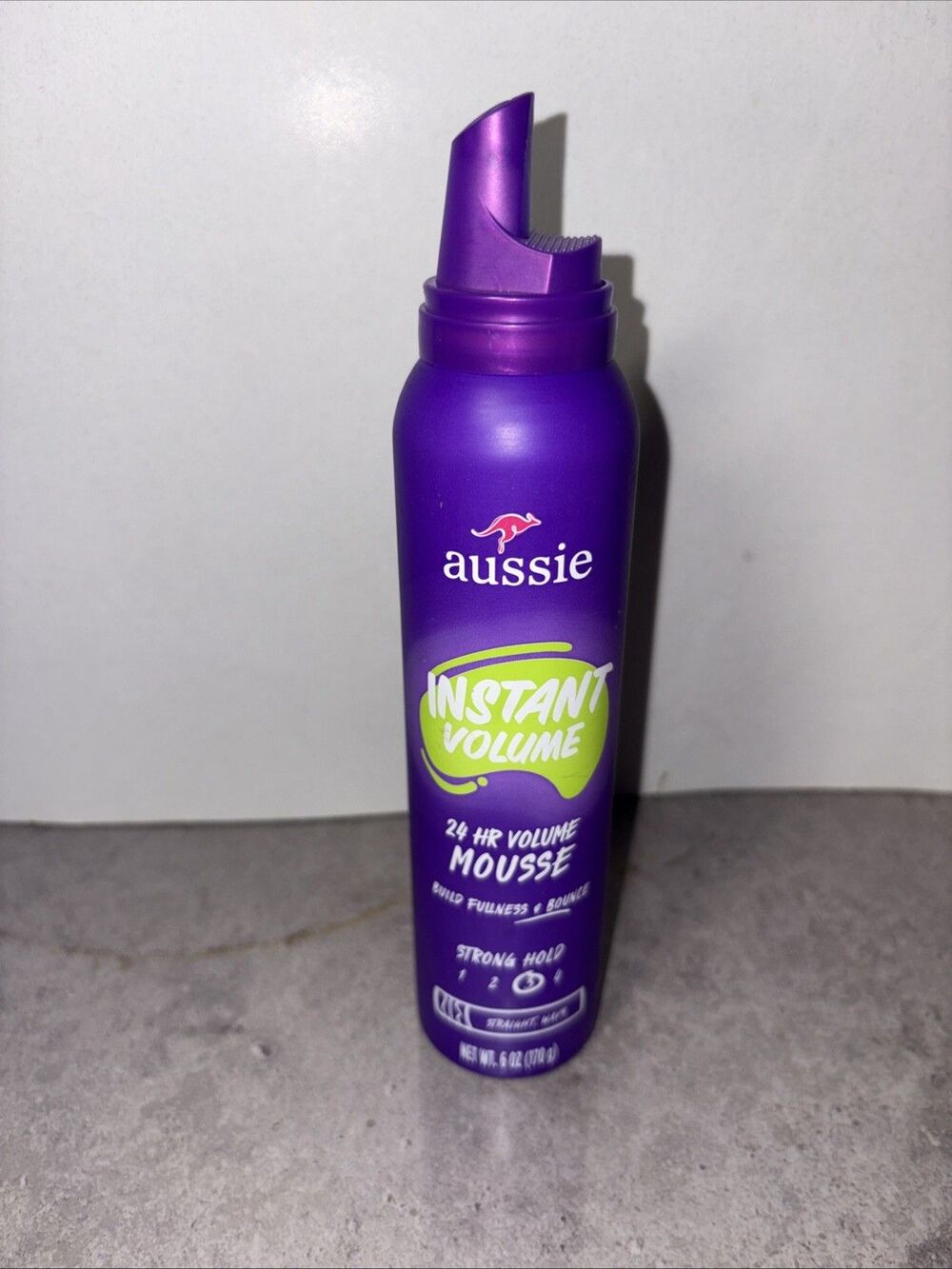 Aussie Instant Volume Mousse Strong Hold 3, 24-hour Volume Mousse, 6 oz